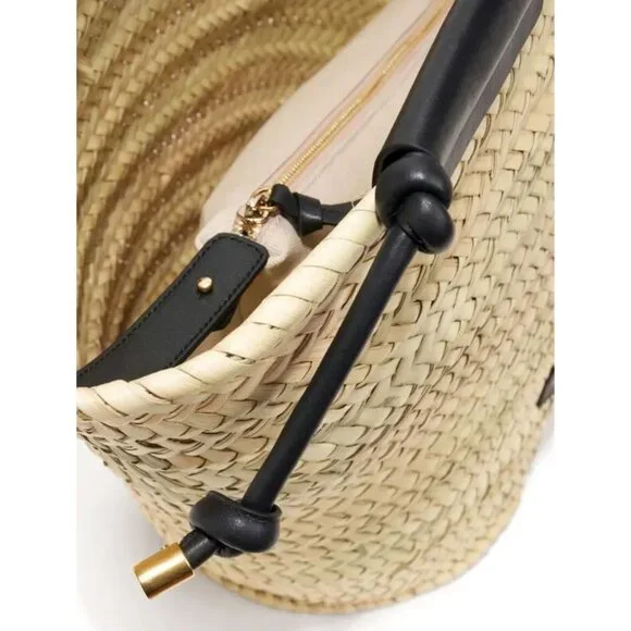 Altuzarra Large Palm Basket Tote – Natural/Black - Picture 4 of 10